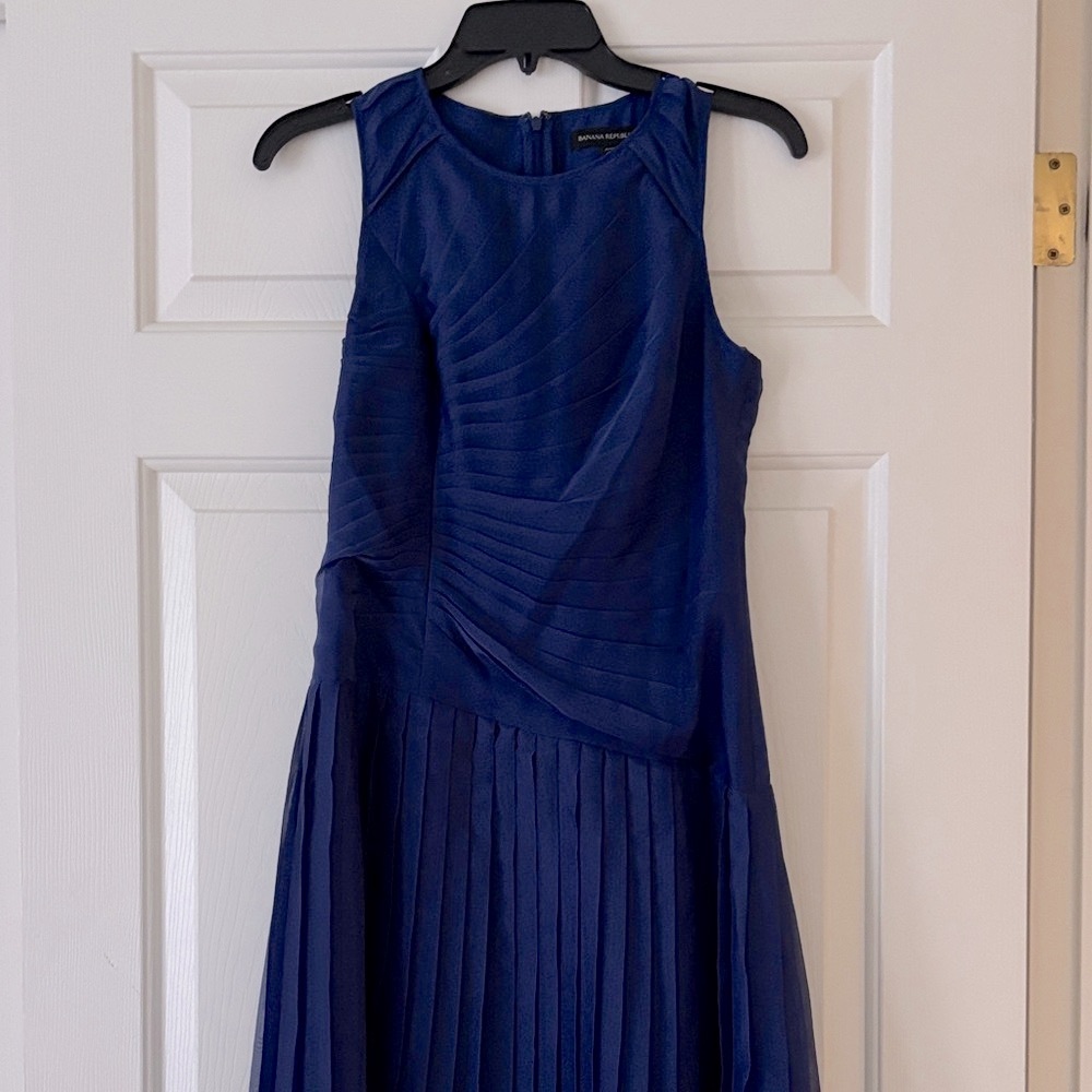 Banana Republic Blue Midi Dress